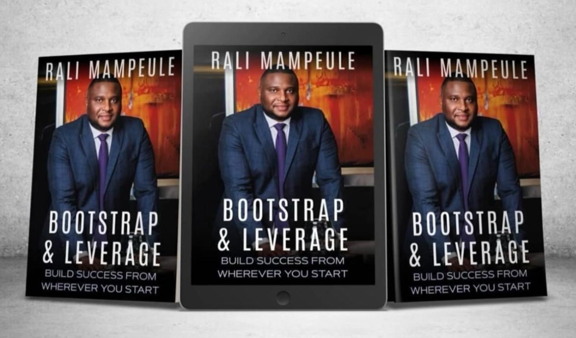 Bootstrap and Leverage - promotional set with tablet and books